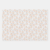 Pastel Orange & Grau Mama zu sein Glückwunsch Geschenkpapier Set (Vorderseite 3)