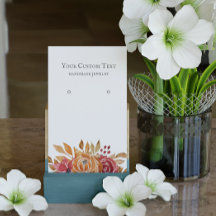 Pastel Orange Herbst Blume Juwelierverdienst