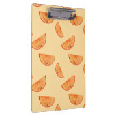 Pastel Orange Kawaii Orange Klemmbrett (Rechts)