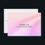 Pastel Orange Lila simple Dankeskarten Einladung<br><div class="desc">Minimalistische Pastel Orange Lila einfache Elegante Dankeschön Karten</div>