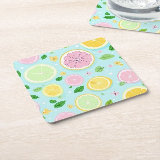 Pastel Orange Muster Rechteckiger Pappuntersetzer (angewinkelt)