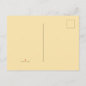 Pastel Orange & Pink Blumengiraffe Kinderdusche Einladungspostkarte (Rückseite)