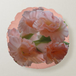 Pastel Orange Pink Gladioli Cust. Dekokissen
