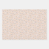 Pastel Orange Pumpkin Mama zu sein Glückwunsch Geschenkpapier Set (Vorderseite 3)