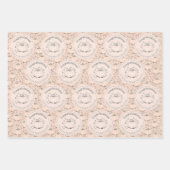 Pastel Orange Pumpkin Mama zu sein Glückwunsch Geschenkpapier Set (Vorderseite)