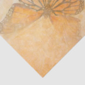 Pastel Orange Rose und Butterfly Family - Doppel Seidenpapier (Detail)