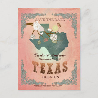 Pastel Orange Save the Date - Karte mit hübschen V