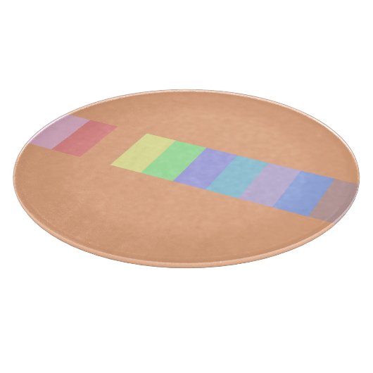 Pastel Orange Schneidebrett (Ecke)