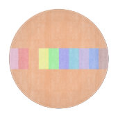 Pastel Orange Schneidebrett (Vorderseite)