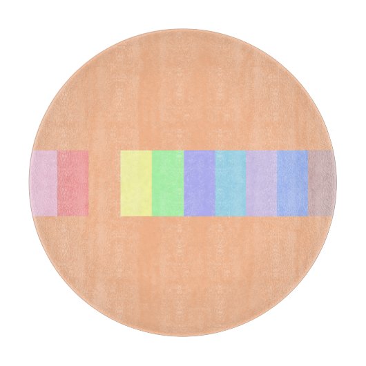 Pastel Orange Schneidebrett (Vorderseite)