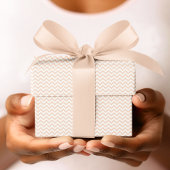 Pastel Orange & White Zickzack Stripe Babydusche Geschenkpapier