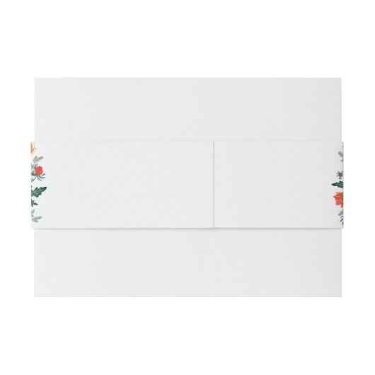 Pastel Orange Yellow Spring Dahlia Blume Hochzeit Einladungsbanderole (Rückseitenbeispiel)