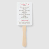 Pastel Orange Yellow Spring Dahlia Blume Hochzeit Fächer (Rückseite)