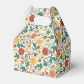 Pastel Orange Yellow Spring Dahlia Blume Hochzeit Geschenkschachtel (Rückseite)