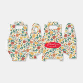 Pastel Orange Yellow Spring Dahlia Blume Hochzeit Geschenkschachtel (Ungefaltet)