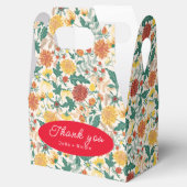 Pastel Orange Yellow Spring Dahlia Blume Hochzeit Geschenkschachtel (Geöffnet)