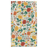 Pastel Orange Yellow Spring Dahlia Blume Hochzeit Kleine Geschenktüte (Rückseite)