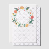 Pastel Orange Yellow Spring Dahlia Blume Hochzeit Pergament Einladungen (Versetzt (Einladung))