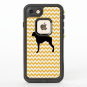 Pastel Orange Zickzack mit Boxer (Rückseite)