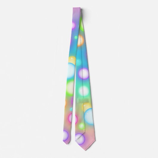 Pastel Orbs Neck Tie Krawatte (Rückseite)