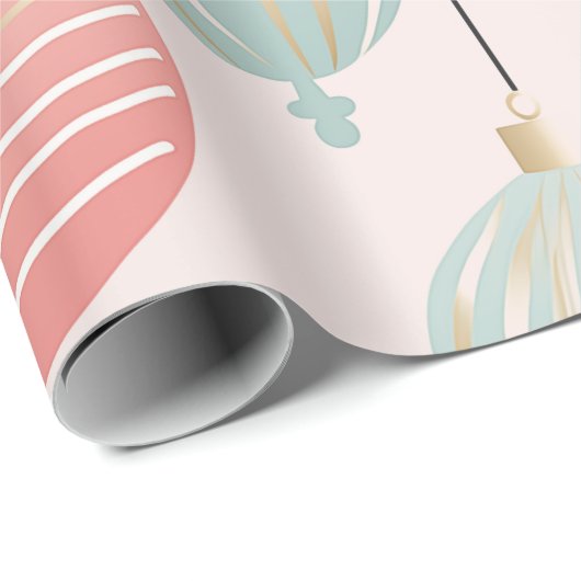 Pastel Ornamnet Geschenkpapier (Rolleneckpunkt)