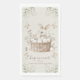 Pastel Oster Brunch & Egg Hunt Bunny Basket Eier Serviette
