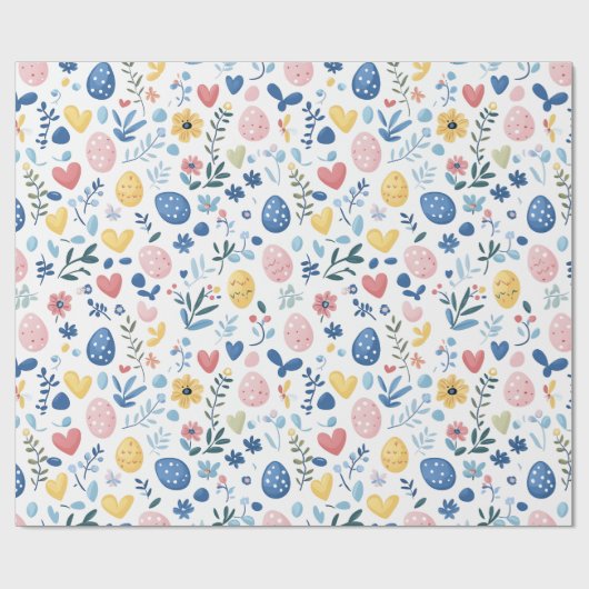 Pastel Oster Medium Print - 30" x 6' Roll Geschenkpapier (Flach)