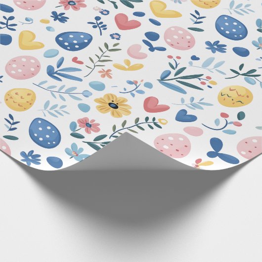 Pastel Oster Medium Print - 30" x 6' Roll Geschenkpapier (Ecke)