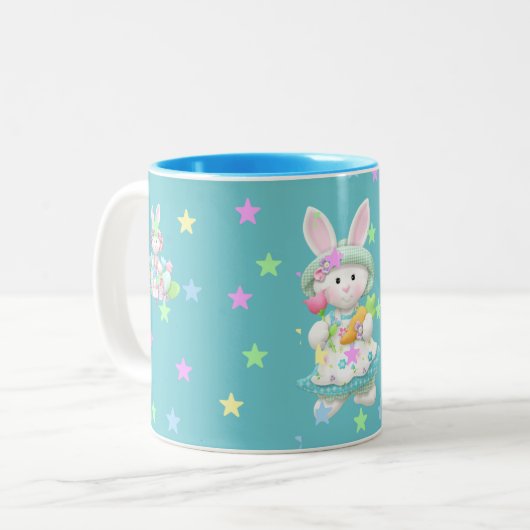 Pastel Ostereier & Bunny Tasse (Vorderseite Links)