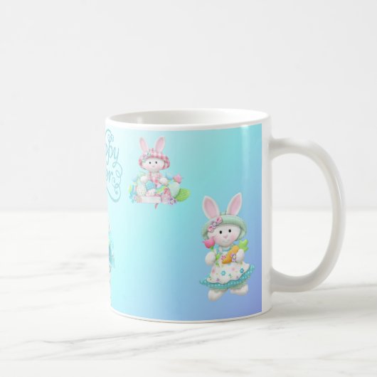 Pastel Ostereier & Bunny Tasse (Rechts)