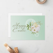 Pastel Ostereier Christlich Happy Oster Mitteilungskarte (Vorderseite/Rückseite Beispiel)