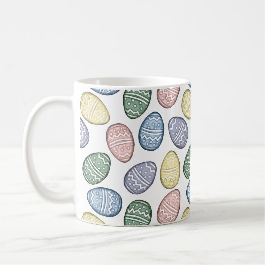 Pastel Ostereier Kaffeepause Tasse (Links)