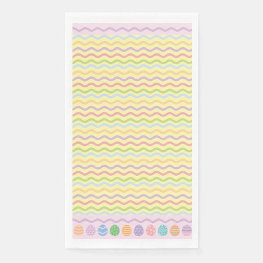 Pastel Ostereier Papier Napkin Serviette (Vorderseite)