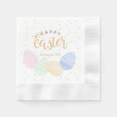 Pastel Ostereier Personalisiert Napkins Serviette (Vorderseite)