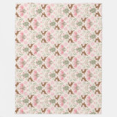 Pastel Ostersonne und Blume Muster Fleecedecke (Vorderseite)