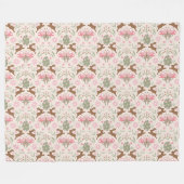 Pastel Ostersonne und Blume Muster Fleecedecke (Vorderseite (Horizontal))