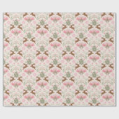 Pastel Ostersonne und Blume Muster Geschenkpapier (Flach)