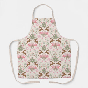 Pastel Ostersonne und Blume Muster Schürze