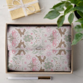 Pastel Ostersonne und Blume Muster Seidenpapier (Geschenk)