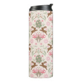 Pastel Ostersonne und Blume Muster Thermosbecher (Nach links gedreht)
