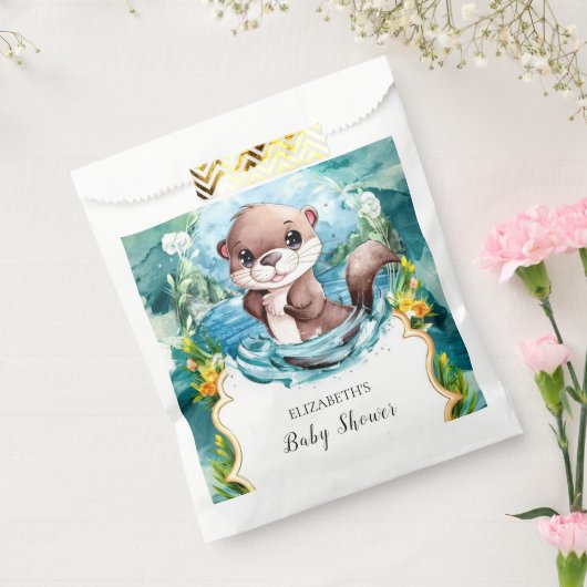 Pastel Otter Babydusche Geschenktütchen (Versiegelt)