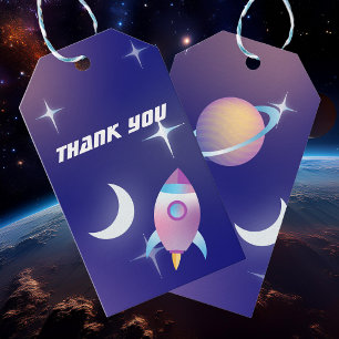 Pastel Outer Space Geschenkanhänger