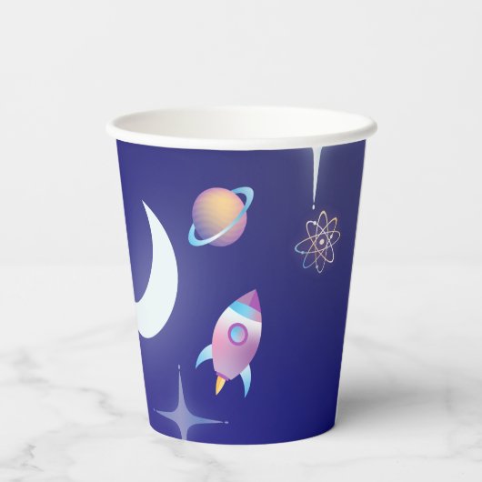 Pastel Outer Space Pappbecher (Rückseite)