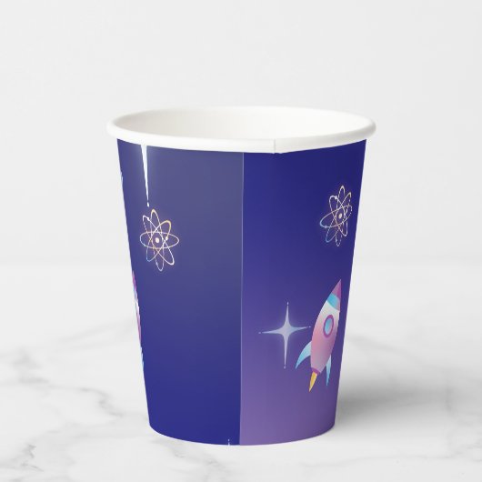 Pastel Outer Space Pappbecher (Rechts)