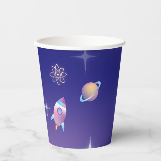 Pastel Outer Space Pappbecher (Vorderseite)