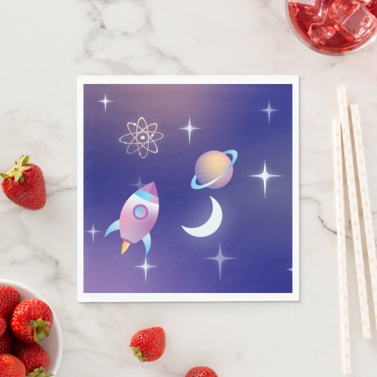 Pastel Outer Space Serviette (Beispiel)