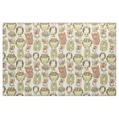 Pastel Owl Group Fabric Stoff (Fat Quarter (45,7 x 55,9 cm))