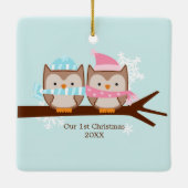 Pastel Owls Ornamente (Rückseite)