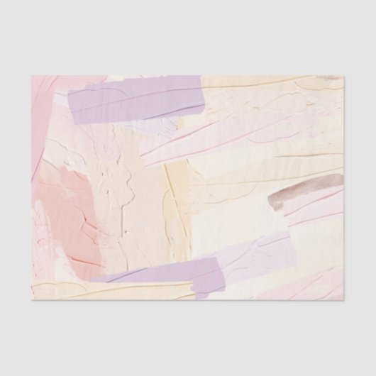 Pastel Paint Brush Strokes Seidenpapier (Vorderseite)