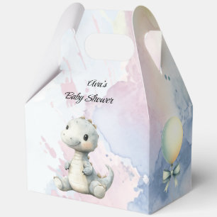 Pastel Paint Splash Adorable Dinosaur Kinderdusche Geschenkschachtel